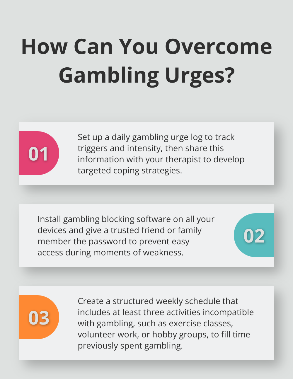 Infographic: How Can You Overcome Gambling Urges?